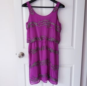 Purple beaded dress